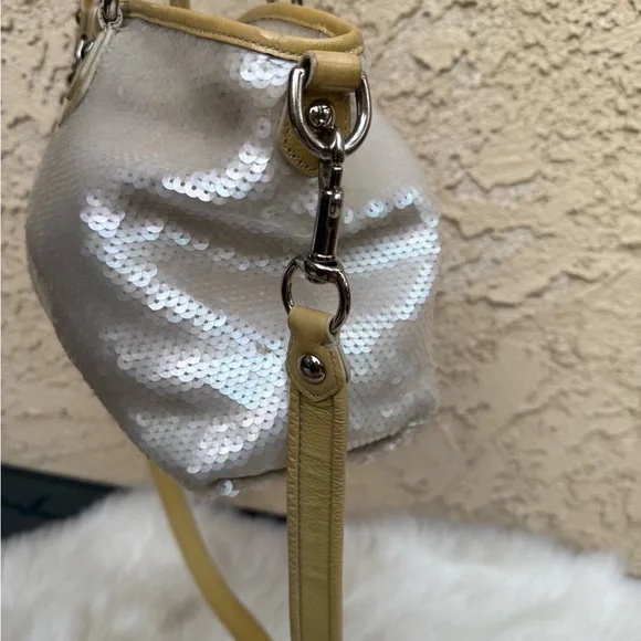 Coach poppy rocker opal sequins satchel crossbody